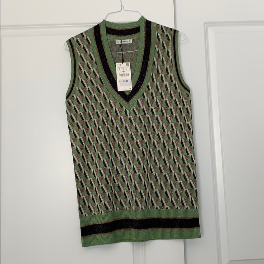New Zara knit sweater vest